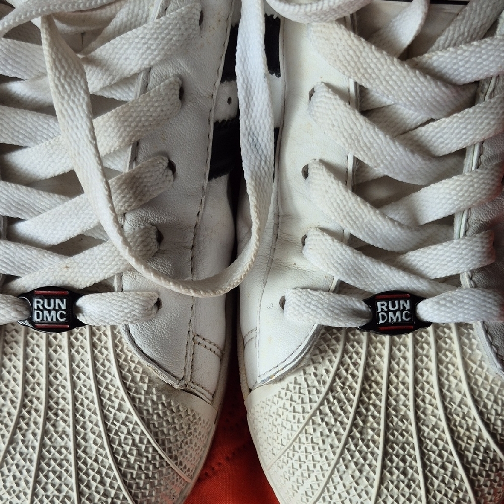 Adidas RUN DMC White and Black Sneakers - Picture 7 of 7
